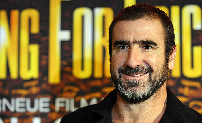 French former football player and actor Eric Cantona poses ahead of his latest movie 