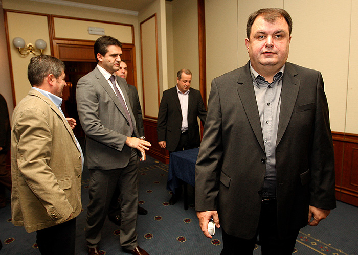 Zagreb, 171109.Hotel Panorama, Trg Kresimira Cosica.Skupstina rukometnog kluba Zagreb Croatia osiguranje na kojoj se bira novi predsjednik kluba.Na slici: Zoran Gobac.Foto: Ronald Gorsic / CROPIX