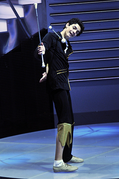 Zagreb, 201109.Zagrebacki velesajam, paviljon 35.Drugo polufinale reality showa Nove TV Super Talent.Na slici: Tihomir Bendelja.Foto: Boris Kovacev / CROPIX