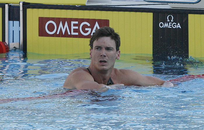 Rim  010809. 13 Svjetsko prvenstvo u plivanju Rim 2009. Finale  50 metara slobodno.Na fotografiji :Duje DraganjaFoto: Vladimir Dugandzic / CROPIX     