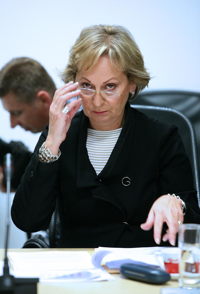 Zagreb, 281209.Sjednica programskog vijeca HRT-a.Na slici: Hloverka Novak Srzic.Foto: Sandra Simunovic / CROPIX