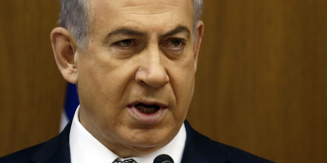 Israeli Prime Minister Benjamin Netanyahu  speaks during a joint press conference with British Foreign Secretary Philip Hammond on July 24, 2014 at the Knesset in Jerusalem. Speaking on his first official visit to the region since taking over as Britain's top diplomat, Hammond said Britain is 