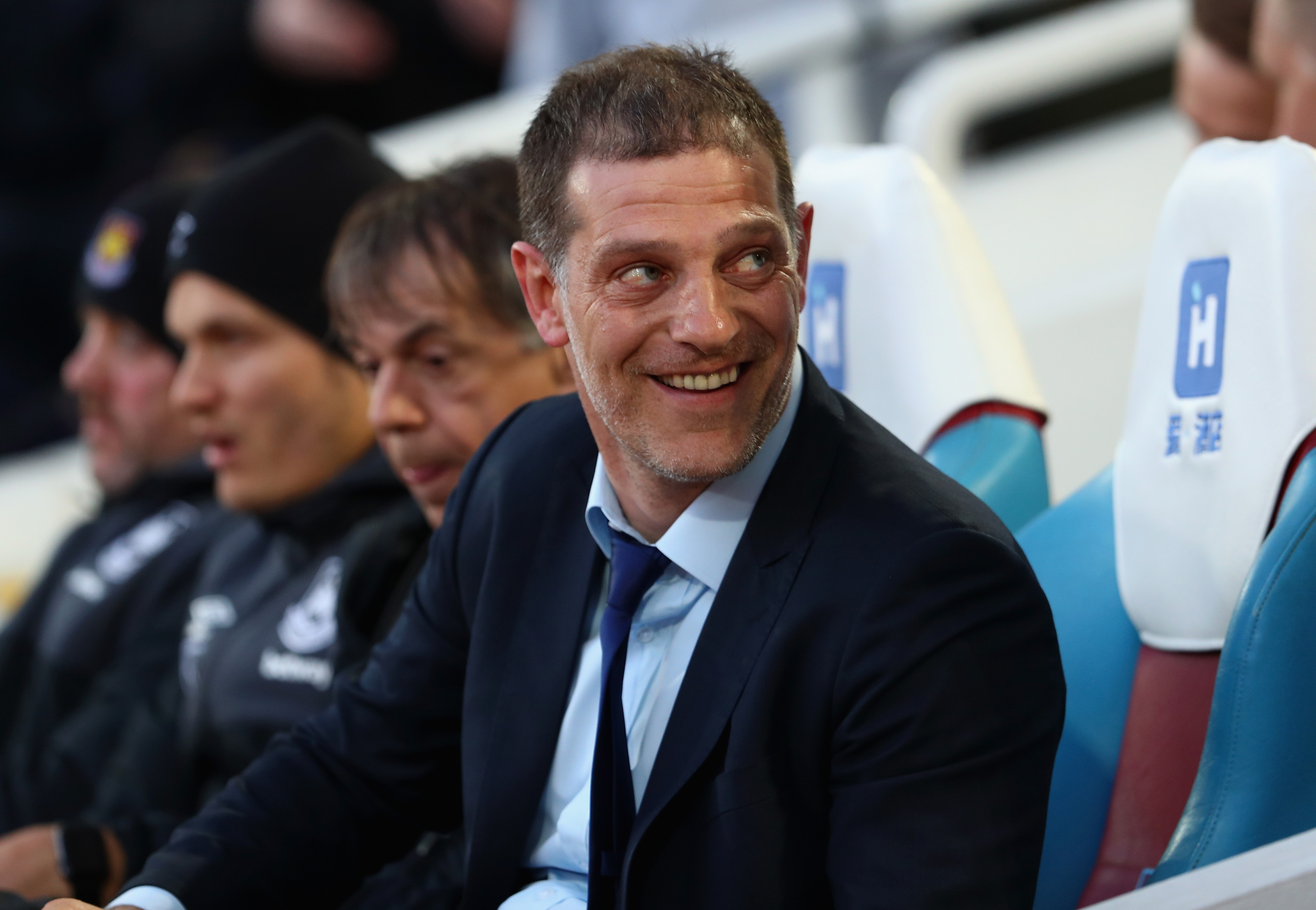 LONDON, ENGLAND - APRIL 20: Slaven Bilic manager of West Ham United looks on during the Barclays Premier League match between West Ham United and Watford at the Boleyn Ground, April 20, 2016, London, England  (Photo by Julian Finney/Getty Images)