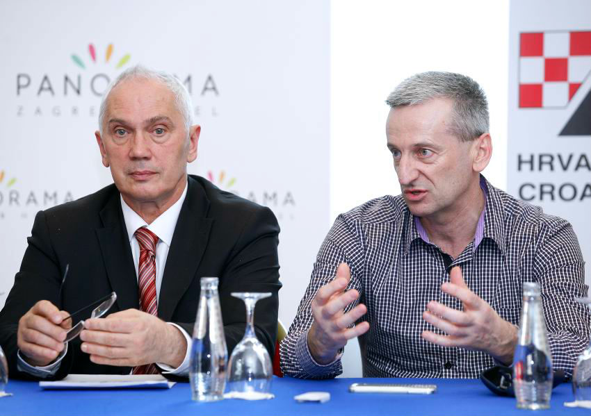 Predsjednik HKS-a Stjepan Čelan (ljevo) i tajnik Saveza Darko Šimunec (desno)