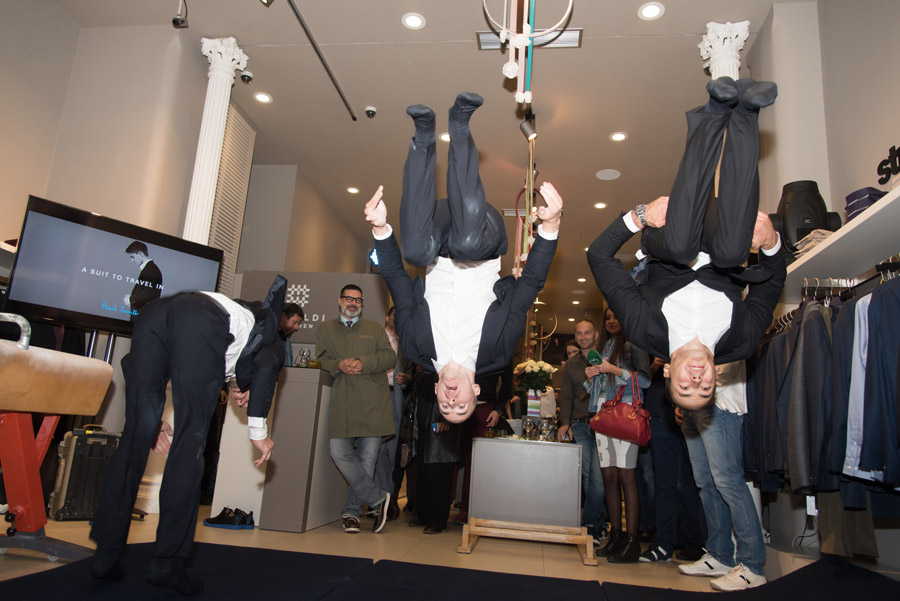 Zagreb, 011015.Heraldi for men, Frankopanska 6.Ekskluzivna prezentacija nove linije odijela Paul Smith.Na fotografiji: Robert Seligman, Filip Ude i Mario Moznik.Foto: Livio Andrijic / CROPIX