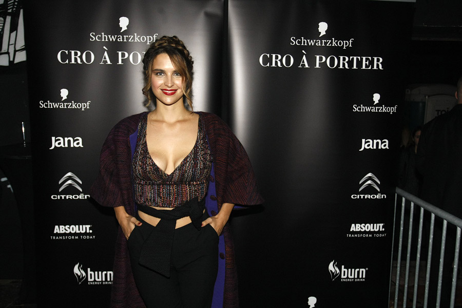 Zagreb, 171015.Lauba, Prilaz baruna Filipovica.U Laubi je odrzana posljednja vecer modnog dogadjaja Schwarzkopf Cro A Porter. Na fotografiji: Doris Pincic.Foto: Ranko Suvar / CROPIX