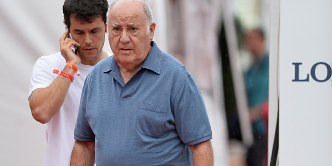 MONACO - JUNE 26:  Sergio Alvarez Moya and Amancio Ortega Gaona  attend the International Monte-Carlo Jumping at Port Hercule on June 26, 2014 in Monaco, Monaco.  (Photo by Pascal Le Segretain/Getty Images)