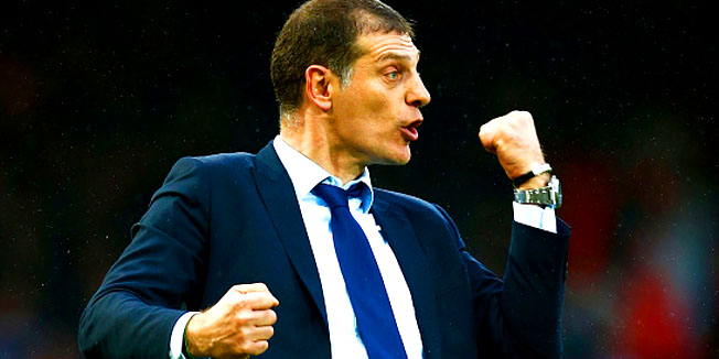 LONDON, ENGLAND - OCTOBER 24:  Slaven Bilic manager of West Ham United celebrates his team's second goal during the Barclays Premier League match between West Ham United and Chelsea at Boleyn Ground on October 24, 2015 in London, England.  (Photo by Jordan Mansfield/Getty Images)