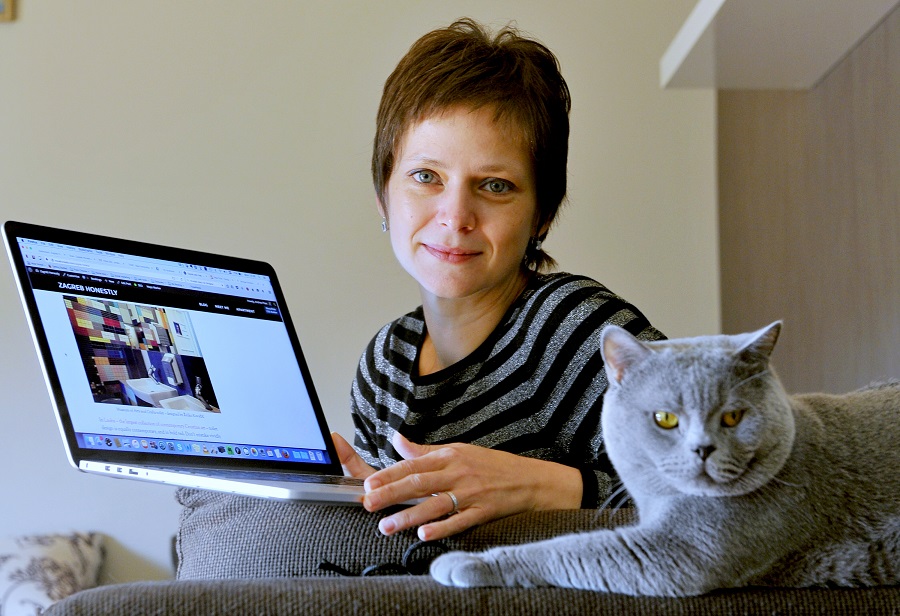 Zagreb, 261015. Andrea Pisac koja pise blog o Zagrebu.Foto: Srdjan Vrancic / CROPIX