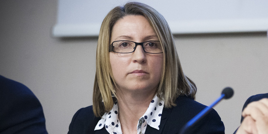 Split, 180315.U hotelu Atrium odrzan je skup u organizaciji HDZ-a pod nazivom Razvoj poduzetnistva i obrta 2015 - 2020. Na fotografiji: Ivana Maletic i Hrvoje Marusic.Foto: Ante Cizmic / CROPIX