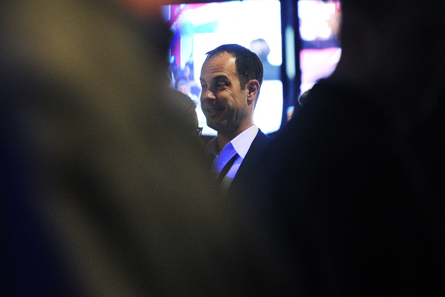 Zagreb, 081115.Tvornica Kulture.Pracenje rezultata izbora za osmi saziv Hrvatskog sabora u stozeru koalicije Hrvatska raste.Na fotografiji: Alex Braun strateg SDP-ove kampanje.Foto: Boris Kovacev / CROPIX