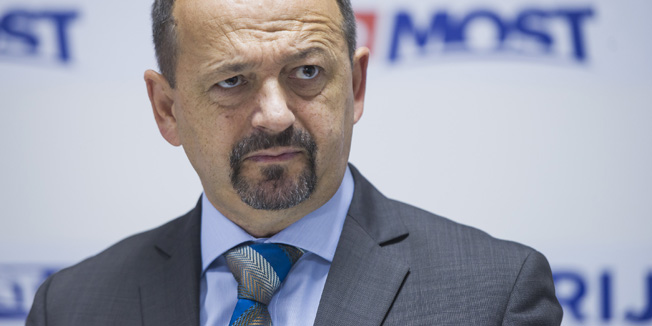 Zagreb, 270915. Smiciklasova ulica.Otvorenje sredisnjeg ureda Mosta nezavisnih lista, koji ce sluziti i kao izborni stozer.Na fotografiji: Ivan Lovrinovic (Zagreb).Foto: Neja Markicevic / CROPIX