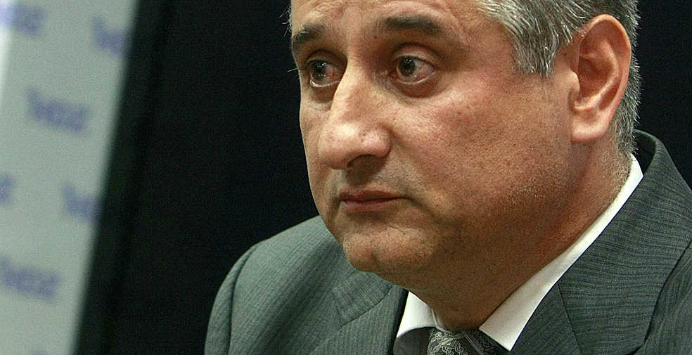 Zagreb, 221012.Sjediste Hrvatske demokratske zajednice, Trg zrtava fasizma 4.Predsjednik HDZ-a Tomislav Karamarkona konferenciji za medije povodom afere 