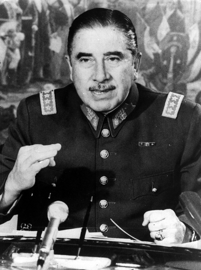 Chilean soldier and politician, Augusto Pinochet Ugarte.  In 1973 he led a coup which ousted, and resulted in the death of, the Marxist President, Salvador Allende. Pinochet then took over the presidency.   (Photo by Keystone/Getty Images)