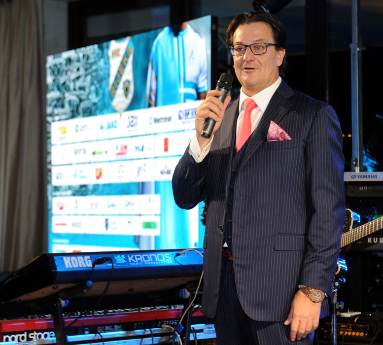 Rijeka, 191215.Nogometni klub Rijeka odrzao svecanost Bijela noc u hotelu Royal.Na fotografiji: Damir Miskovic.Foto: Vedran Karuza / Novi List / CROPIX