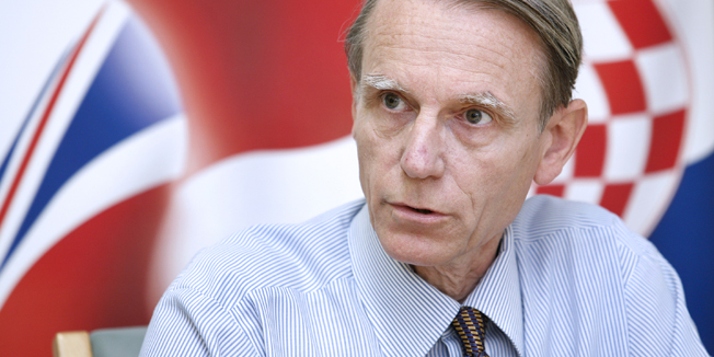 Zagreb, 020715.Ivana Lucica.Ambasada Velike Britanije.Na fotografiji: Sef misije Velike Britanije u Republici Hrvatskoj, Ian Cameron Cliff.Foto: Biljana Gaurina / CROPIX