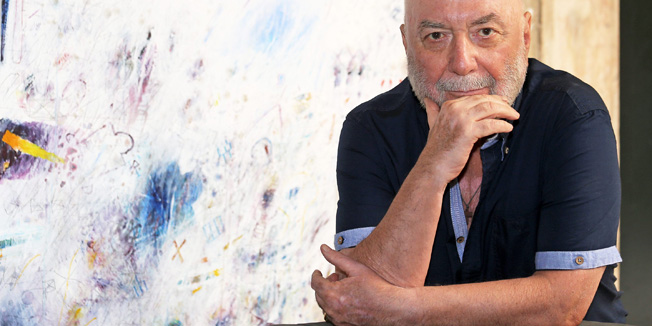 Dubrovnik, 110715.Slikar Matko Trebotic .Foto: Niksa Duper / CROPIX