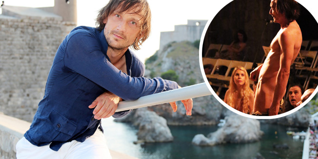 Dubrovnik, 210715.Marko Mandic - glumac iz predstave Elementarne cestice.Foto: Niksa Duper / CROPIX