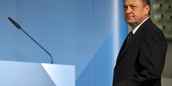 Zoran Jankovic, mayor of Ljubljana and leader of Positive Slovenia Party arrives to the press stand after unofficial results of early parliament elections were disclosed in Ljubljana on December 4, 2011. A new centre-left party headed by Ljubljana's popular and charismatic millionaire mayor won a surprise victory in struggling euro member Slovenia's elections Sunday, promising a more 