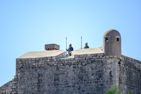 Dubrovnik, 240914.Jutros je poceo nastavak snimanja HBO serije Game of Thrones na dubrovackim zidinama. Foto: Tonci Plazibat / CROPIX