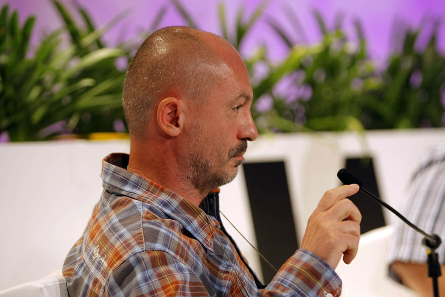 Rovinj, 220912.Od 20. do 23. 9. 2012. u starim pogonima Tvornice duhana Rovinj odrzava se Weekend media festival. Na fotografiji: Predavanje: 