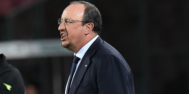 NAPLES, ITALY - MAY 03:  Rafael Benitez head coach of Napoli during the Serie A match between SSC Napoli and AC Milan at Stadio San Paolo on May 3, 2015 in Naples, Italy.  (Photo by Giuseppe Bellini/Getty Images)