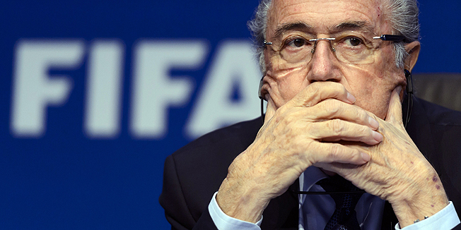 FIFA president Sepp Blatter attends a press conference on May 30, 2015 in Zurich after being re-elected during the FIFA Congress. Blatter said he was 