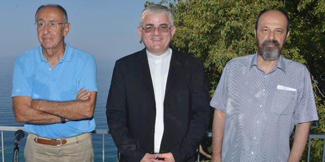 Dubrovnik, 010915.Povodom Svjetskog dana molitve za skrb o stvorenom u vrtu Samostana svete Marije na Dancama danas je  odrzana konferencija za medije na kojoj su govorili dubrovacki biskup mons. Mate Uzinic, dubrovacki paroh protojerej stavrofor Vladan Perisic te Neven Simac.Foto: Zeljko Tutnjevic / Dubrovacki vjesnik / CROPIX