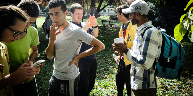 Zagreb, 170915. Hotel Porin.Ispred hotela Porin doslo je do incidenta u kojem je napadnut kamerman jedne televizije.Foto: Goran Mehkek / CROPIX