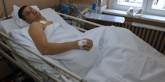 Zagreb, 060115.Klinika za traumatologiju.Pavo Hadjija koji je nepokretan nakon teske prometne nesrece.Foto: Ranko Suvar / CROPIX