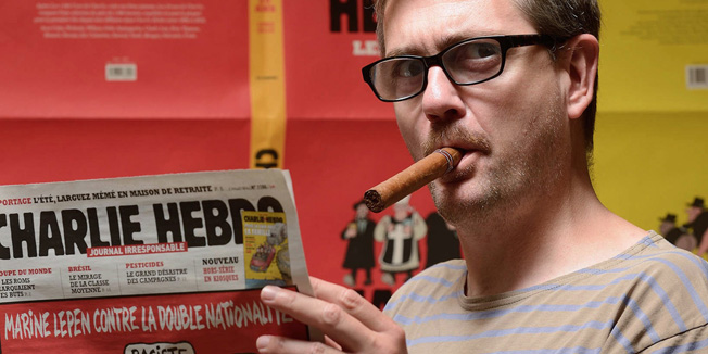 A hand out photo taken on October 2014 in Paris and released on January 7, 2015 by French magazine 