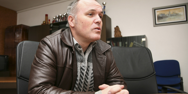 Zabok,080208.Dogradonacelnik Zaboka,Kresimir Koncevski,hitnom press konferencijom obavijestio javnost preko medija,nakon sto je bjesna lisica izgrizla bracni par Kasapovic,u mjestu Repovec.Foto: Krunoslav Pavlina / CROPIX