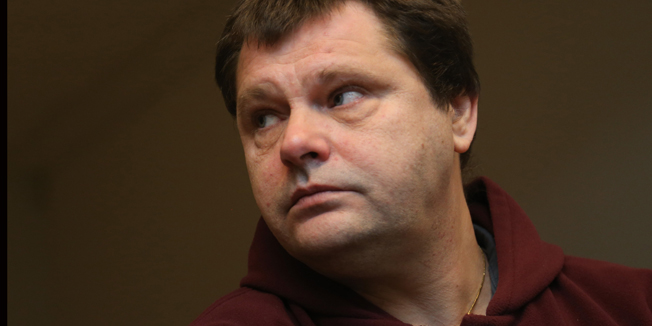(FILES) -- A file photo taken on November 25, 2013 shows imprisoned Belgian serial rapist and murderer Frank Van Den Bleeken attending a hearing to determine if he will be allowed to be euthanised at the Court of Brussels. Van Den Bleeken whose wish to die had been granted by doctors will not now be euthanised following a fresh medical decision, Justice Minister Koen Geens said on January 6, 2015. Geens 