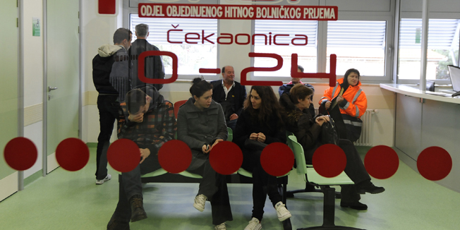 Sibenik, 270114.Jutros je u Opcoj bolnici Sibenik sa radom zapoceo Objedinjeni hitni bolnicki prijem, koji se sastoji od internisticke i kirurske ambulante.Foto: Niksa Stipanicev / CROPIX