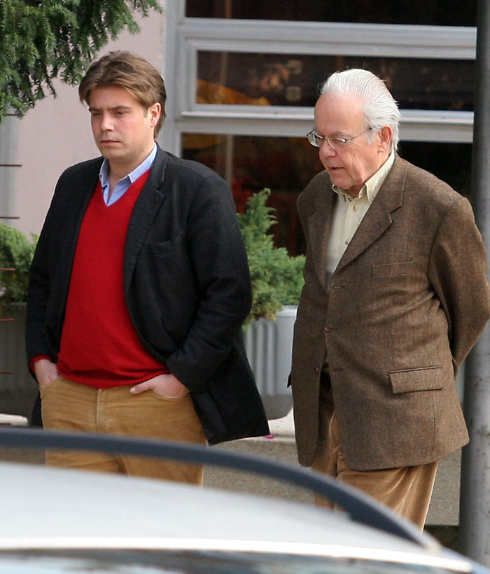 varazdin, 131006strucni skup o dvorcima i ljetnikovcima / grof oskar pongratz sa sinomfoto zeljko hajdinjak-pok- 