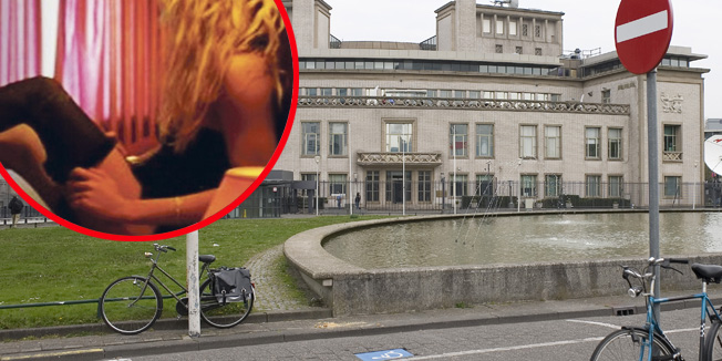 Den Haag, 140411.Presuda hrvatskim generalima Ivanu Cermaku, Mladenu Markacu i Gotovini na ICTY, krivicnom sudu za bivsu Jugoslaviju.Na slici: zgrada ICTY i  fontana u prednjem planu.Foto: Darko Tomas / CROPIX