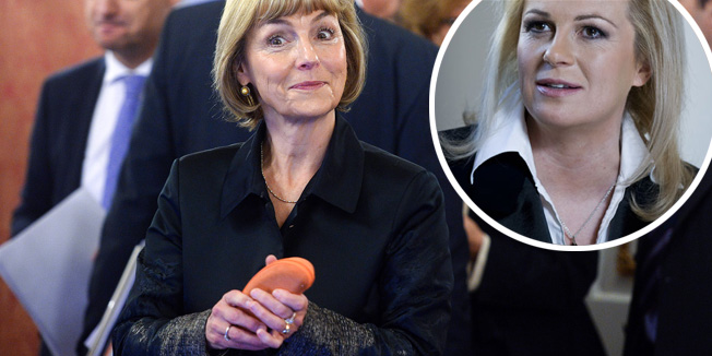 Zagreb, 131114. Markov trg.Banski dvori.Na redovitoj sjednici Vlade raspravljalo se o proracunu za iducu godinu.Na fotografiji: Vesna Pusic.Foto: Goran Mehkek / CROPIX