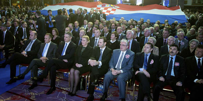 Zagreb, 111114.Hotel Westin. HDZ-ova predsjednicka kandidatkinja Kolinda Grabar Kitarovic sluzbeno je predstavila svoj Izborni program 