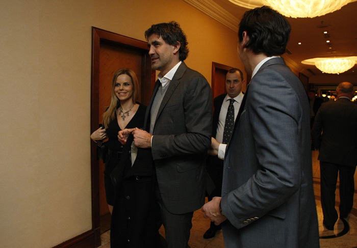 Zagreb, 071214.Hotel Westin.Donatorska vecera predsjednicke kandidatkinje Kolinde Grabar Kitarovic.Na fotografiji: Ana i Zoran Mamic.Foto: Ronald Gorsic / CROPIX