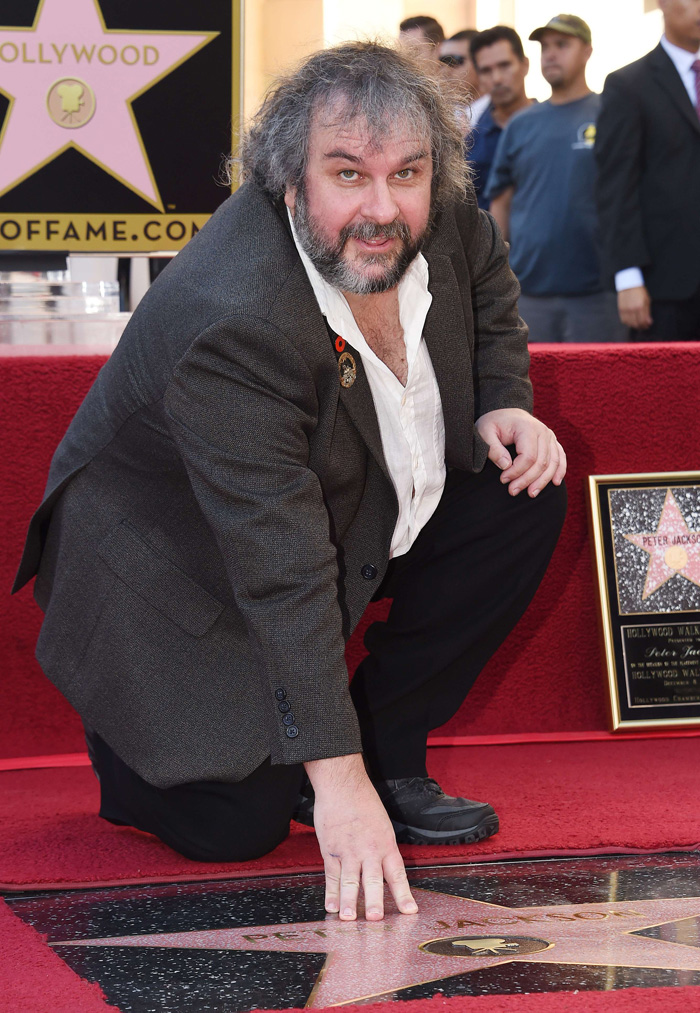 Director/Producer/Screenwriter Peter Jackson is honored with the 2,538th star on the Hollywood Walk of Fame, December 8, 2014 in Hollywood, California.  Jackson's final installment of the Hobbit trilogy, 