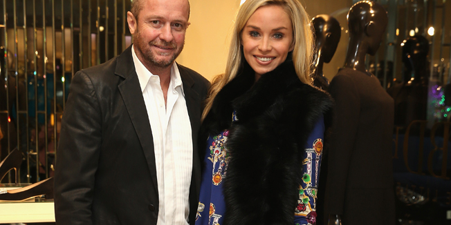 LONDON, ENGLAND - OCTOBER 07:  Scot Young and Noelle Reno attend the LBD by L.K.B cocktail launch party at L.K. Bennett on October 7, 2014 in London, England.  (Photo by Chris Jackson/Getty Images for L.K. Bennett)