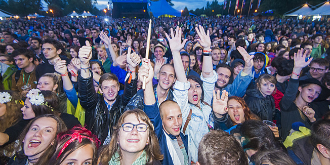 Zagreb, 250614.Na Otoku mladosti na Jarunu, od 23.-25.06. odrzava se 9. izdanje INmusic glazbenog festivala.Na fotografiji: nastup grupe MGMT.Foto: Neja Markicevic / CROPIX