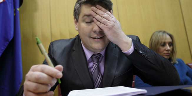 - 2014. U FOTOGRAFIJAMA CROPIX-A -Zagreb, 060314.Nastavak 12. sjednice Sabora na kojoj se razmatra Prijedlog zakona o financijskom poslovanju i racunovodstvu neprofitnih organizacija.Na fotografiji: zamjenik ministra financija Boris Lalovac.Foto: Dragan Matic / CROPIX  - 2013. U FOTOGRAFIJAMA CROPIX-A -