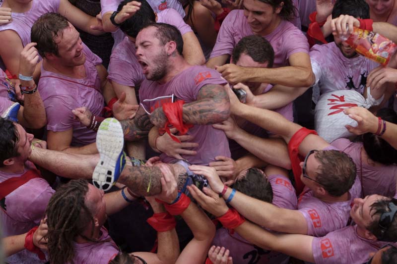 Participants celebrate the 