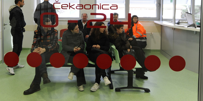 Sibenik, 270114.Jutros je u Opcoj bolnici Sibenik sa radom zapoceo Objedinjeni hitni bolnicki prijem, koji se sastoji od internisticke i kirurske ambulante.Foto: Niksa Stipanicev / CROPIX