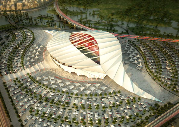 DOHA, QATAR - UNDATED:   In this handout image supplied by Qatar 2022  The Al-Khor stadium is pictured in this artists impression as Qatar 2022 World Cup bid unveils it's stadiums on September 16, 2010 in Doha, Qatar.  (Photo by Qatar 2022 via Getty Images)