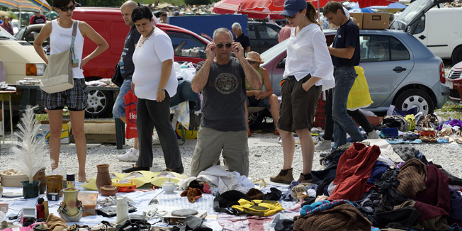 Zagreb, 130714.Sajam Hrelic.Ni u ljetnim mjesecima raznolike ponude na popularnom zagrebackom sajmu Hrelic ne nedostaje.Foto: Marko Todorov / CROPIX