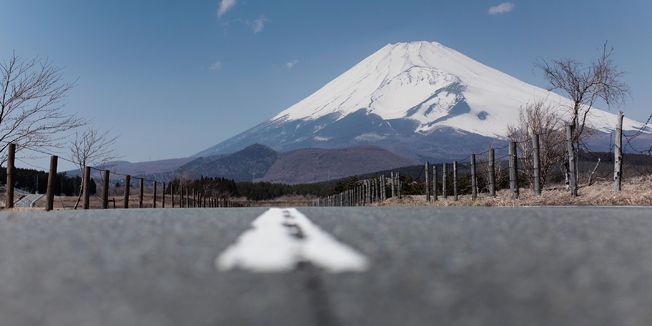 IZU, JAPAN - APRIL 09:  A scene depicting Mount Fuji and the surrounding landscape on April 9, 2012 in Izu, Japan.  (Photo by Adam Pretty/Getty Images)