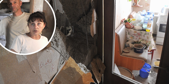 Donjeck, 220714.Ukrajina, rat zbog zelje istocne ukrajine da se odvoji i pripoji rusiji.Na podrucju ratnih zbivanja srusen je  malezijski putnicki avion. U nesreci je stradalo gotovo 300 ljudi.Borbe za grad Donjeck pocele su nedavnim zauzimanjem aerodroma i priblizile se samom rubu gusto naseljenog grada. Kvart Varoshilovski bio je meta napada visecjevnih raketnih bacaca.Foto: Srdjan Vrancic / CROPIX