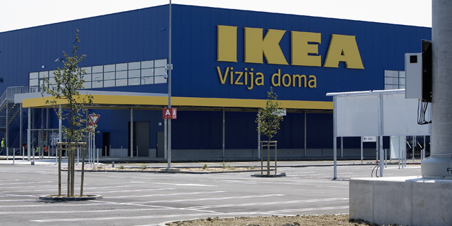 Zagreb, 180714.Zavrsni radovi na novom trgovackom centru Ikea u Rugvici koji bi trebao biti otvoren tijekom kolovoza.Foto: Sandra Simunovic / CROPIX